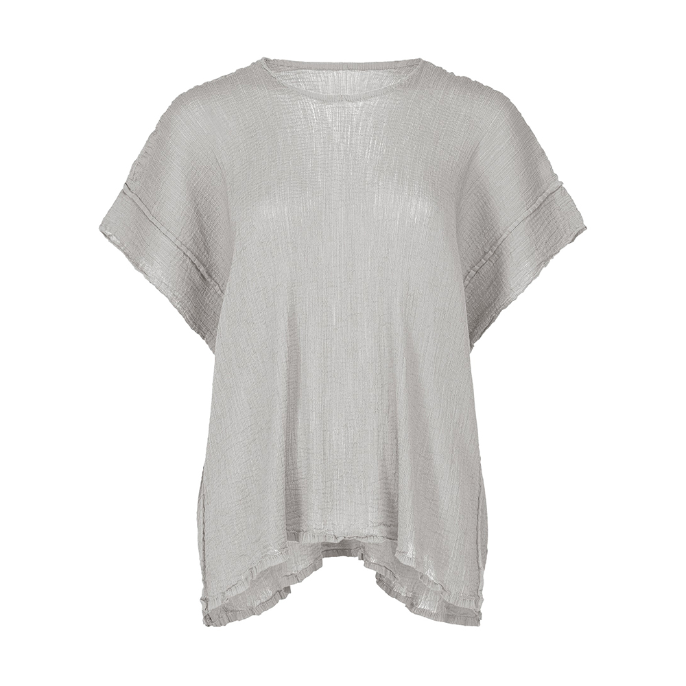 이세이미야케 미 반팔 SQUARE SEE-THROUGH CREPE MI54FK371 - 메인 이미지