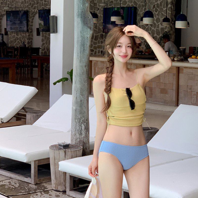 비안느 컷아웃 스트랩 비키니 세트 bk164 - 상세 이미지 4