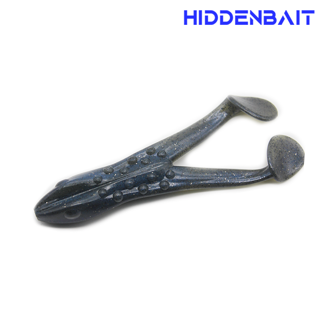 히든베이트 케레스 버징웜 개구리웜 쉐드 소프트베이트 배스낚시 배스루어 H018 BLACK RED FLAKE, 10cm(4인치) - 상세 이미지 5