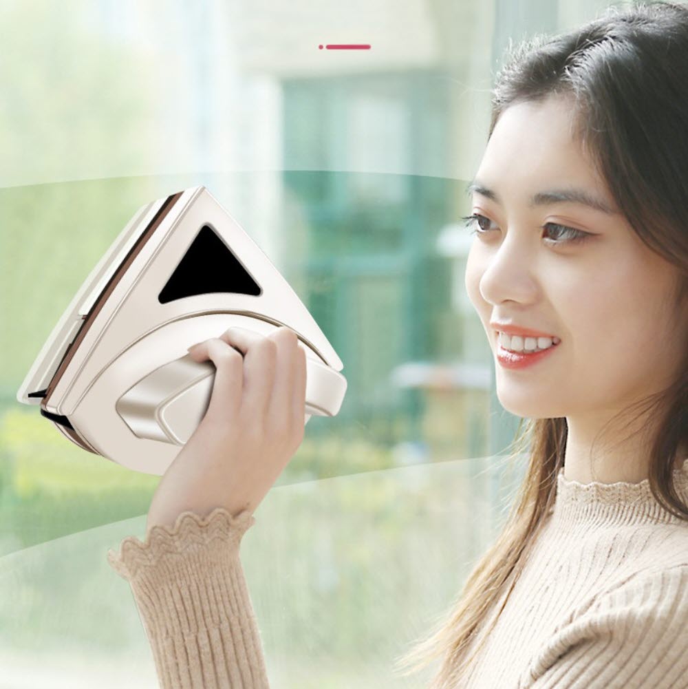 창문닦이로봇 유리난간 청소 유리창 닦는기계 아파트 셀프 이중창 거실창 오피스텔 외창 자석 - 상세 이미지 2