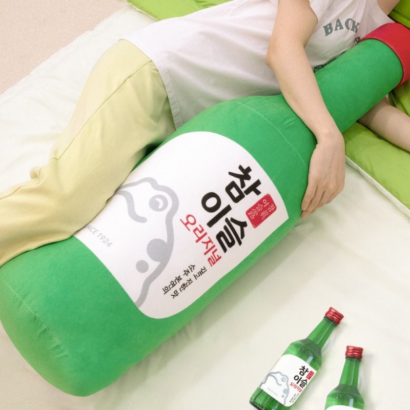 참이슬 오리지널 소주병필로우 그린, 27x91cm - 상품 이미지