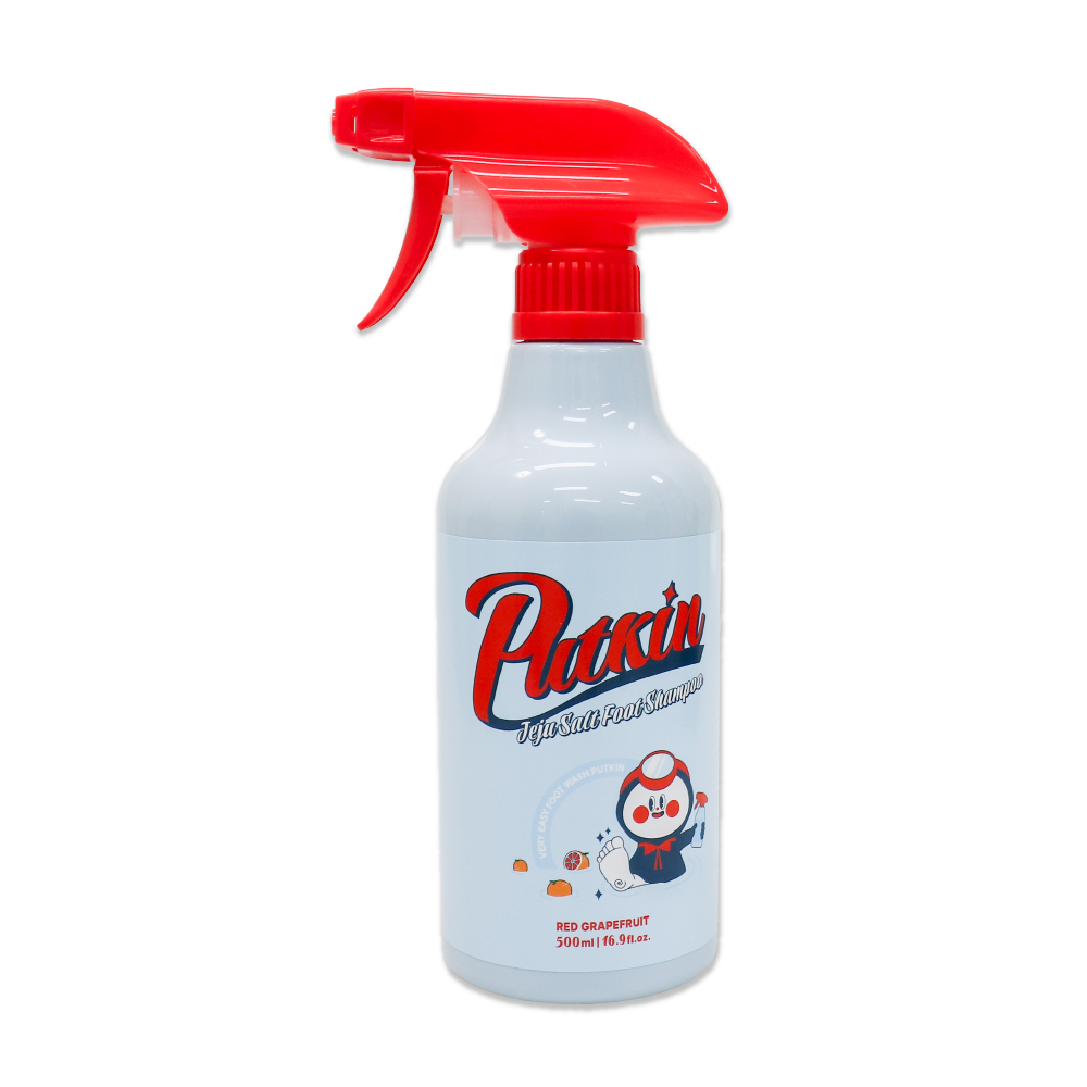 풋킨 제주 솔트 풋샴푸 500ml 레드자몽향 풋케어 발샴푸 발냄새제거 - 상품 이미지