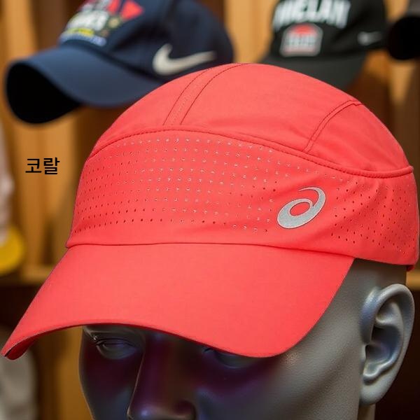 아식스 러닝 라이트 우븐 캡 러닝 캡모자 남여공용 3013B124 블랙 L - 상세 이미지 3