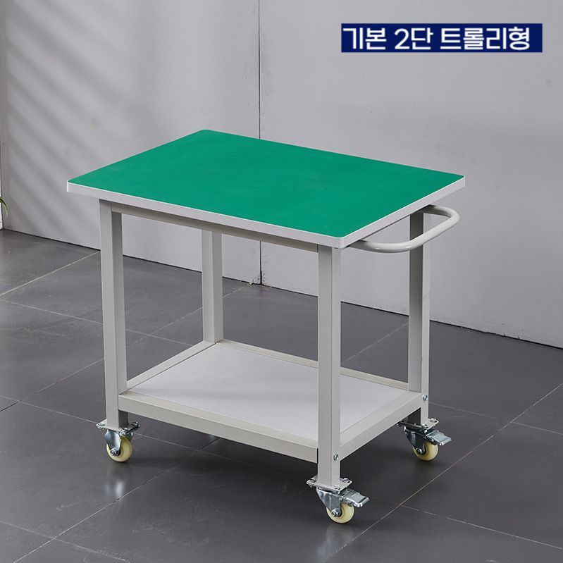정전기 방지 이동식작업대 실험실 선반 공장 라인 검사대 600x600x750mm - 상세 이미지 2