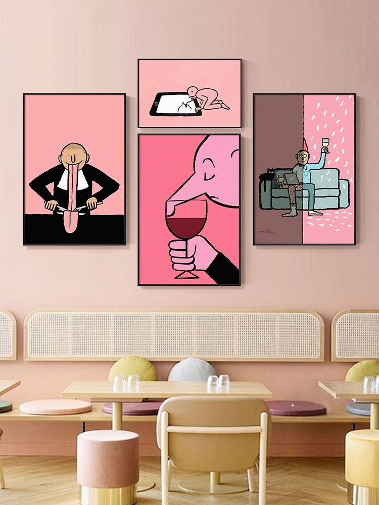 JeanJullien 장줄리앙 액자 일러스트 재미있는 모던 그림 인테리어 원룸 소품 64종 - 상세 이미지 2