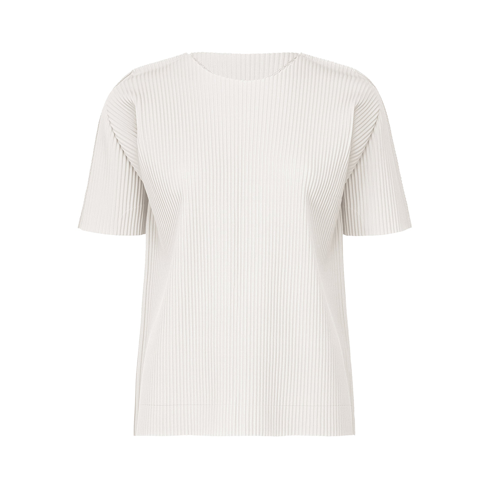 이세이미야케 미 반팔 FINE KNIT PLEATS COLOR 1 MI54KK396 - 상세 이미지 4