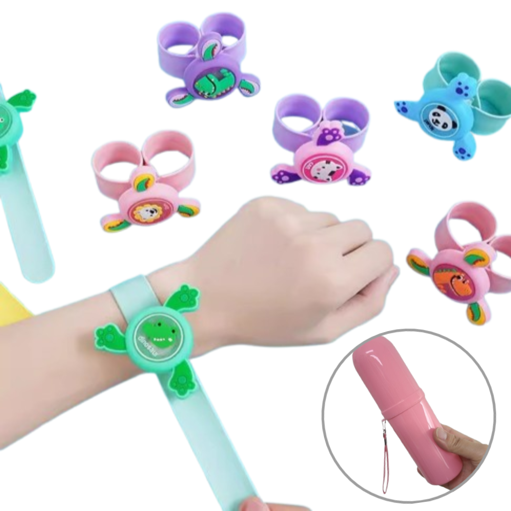 어린이집답례품 스피너밴드팔찌 led향기팔찌 유아 아기 선물 유치원선물 구디백 10개세트