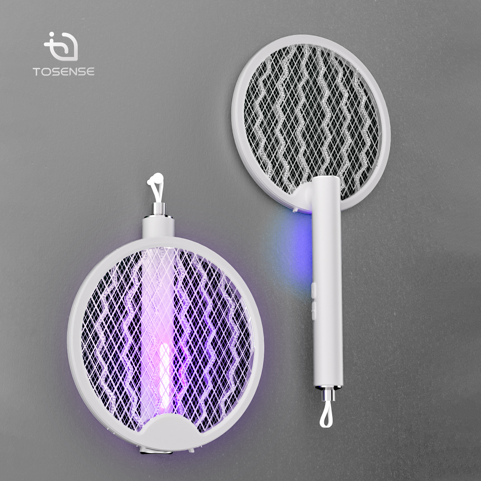 ZD-088 전기모기채 UV트랩 180도 회전 USB충전식 해충퇴치