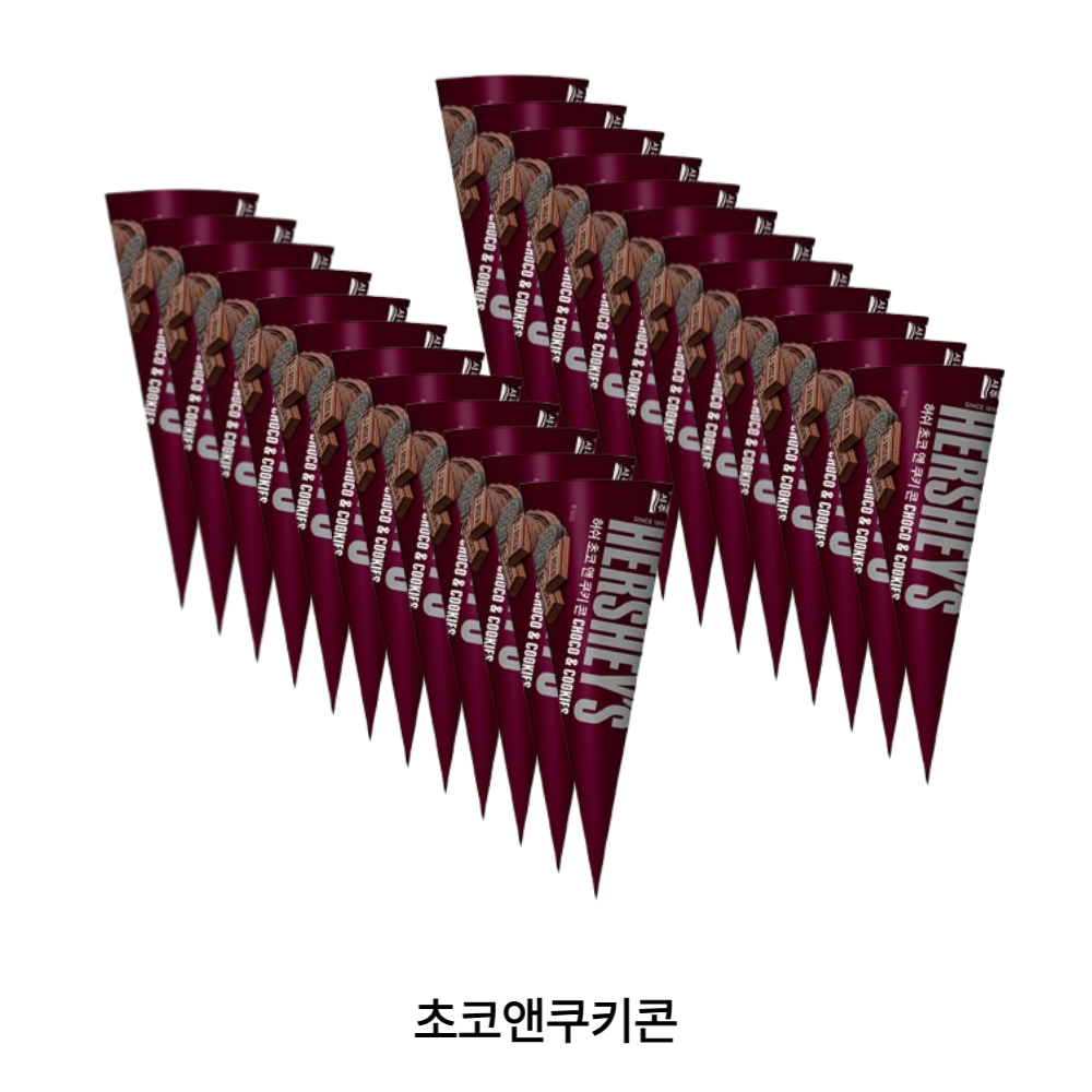 허쉬 아이스크림 쿠키앤크림콘 외 3종 12개 24개 - 상세 이미지 4