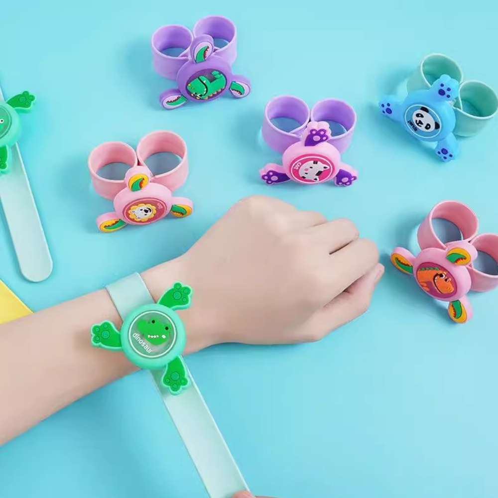 어린이집답례품 스피너밴드팔찌 led향기팔찌 유아 아기 선물 유치원선물 구디백 10개세트