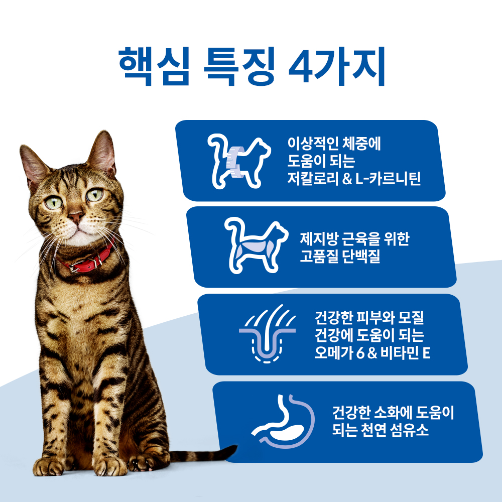 힐스 고양이사료 어덜트 라이트 2kg x 2개