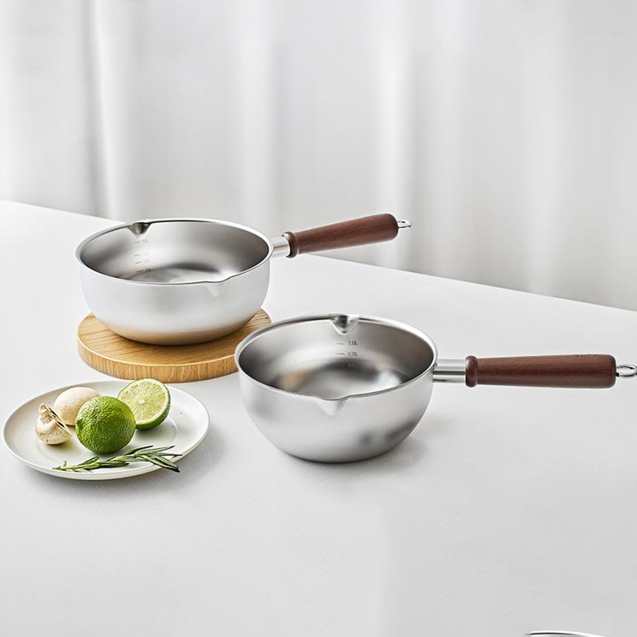 제노 인덕션 304스텐 통3중 무연마 쇼트 소스냄비 소스팬 18cm - 상세 이미지 2