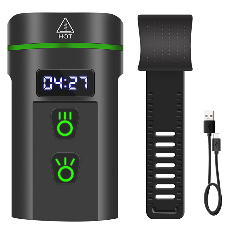 달구 LED 자전거 충전식 C타입 USB 전기 써치 라이트 후레쉬 야간라이딩 전조등 - 상세 이미지 3