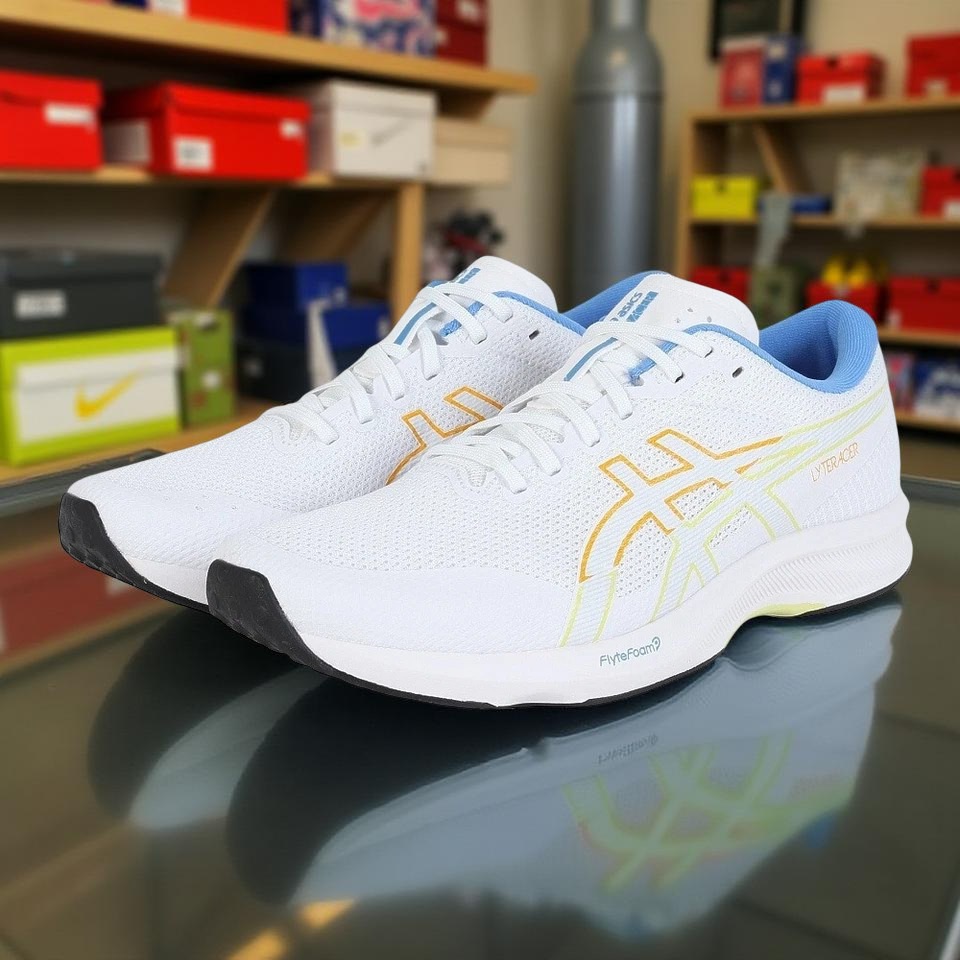 아식스 라이트 레이서 6 러닝화 운동화 여성 화이트 1012B764