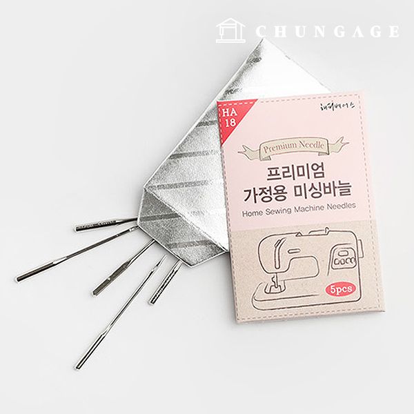가정용 프리미엄 미싱바늘 18호 5개입 54486 - 메인 이미지