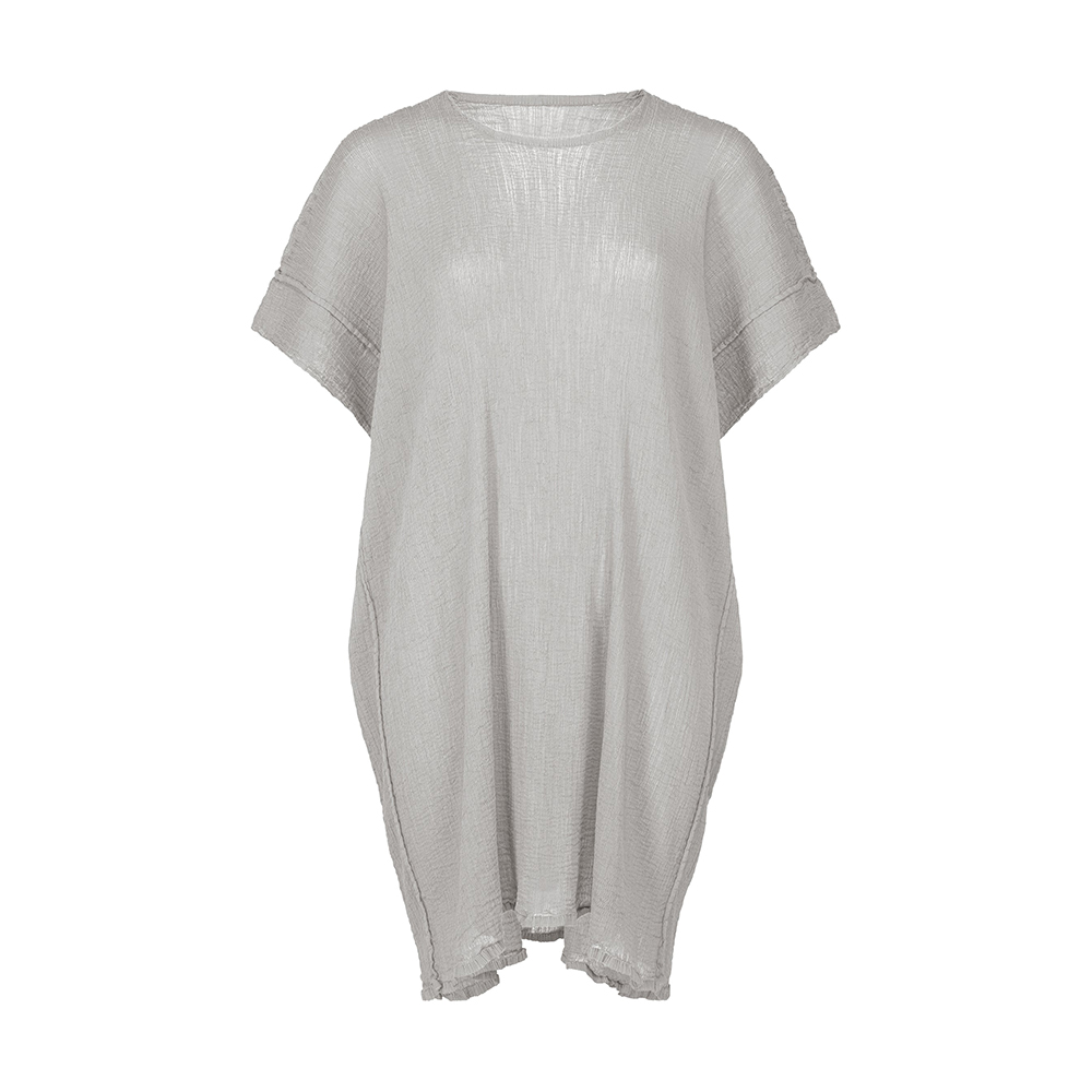이세이미야케 미 반팔 SQUARE SEE-THROUGH CREPE MI54FT373 - 메인 이미지