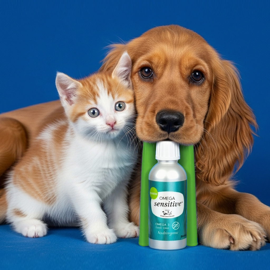 뉴트롤린 강아지 고양이 논알러지 영양제 오메가3 센시티브 150ml, 1개 - 상품 이미지