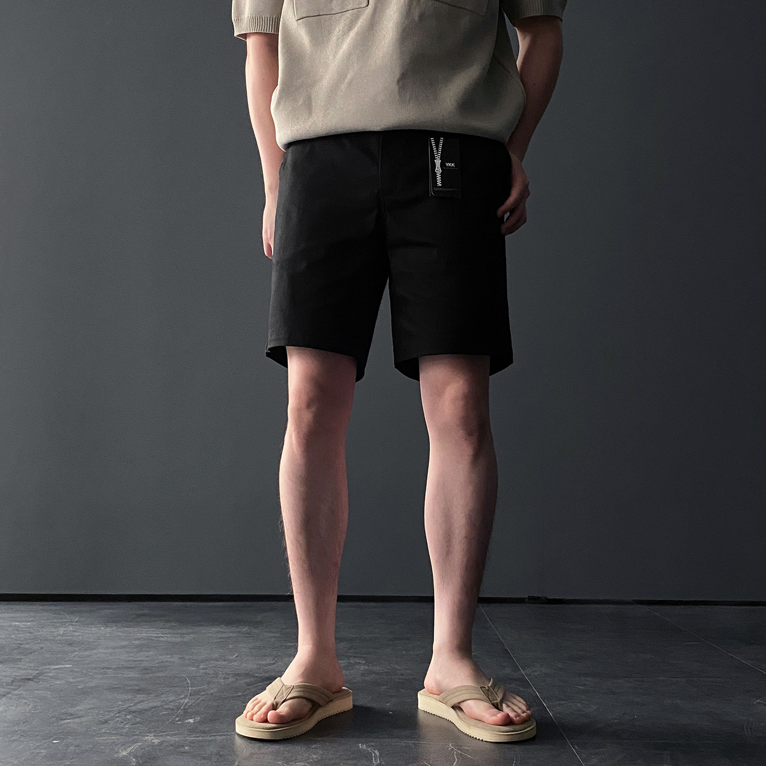 1+1 남자흰바지 흰반바지 치노반바지 백바지 - 상세 이미지 3