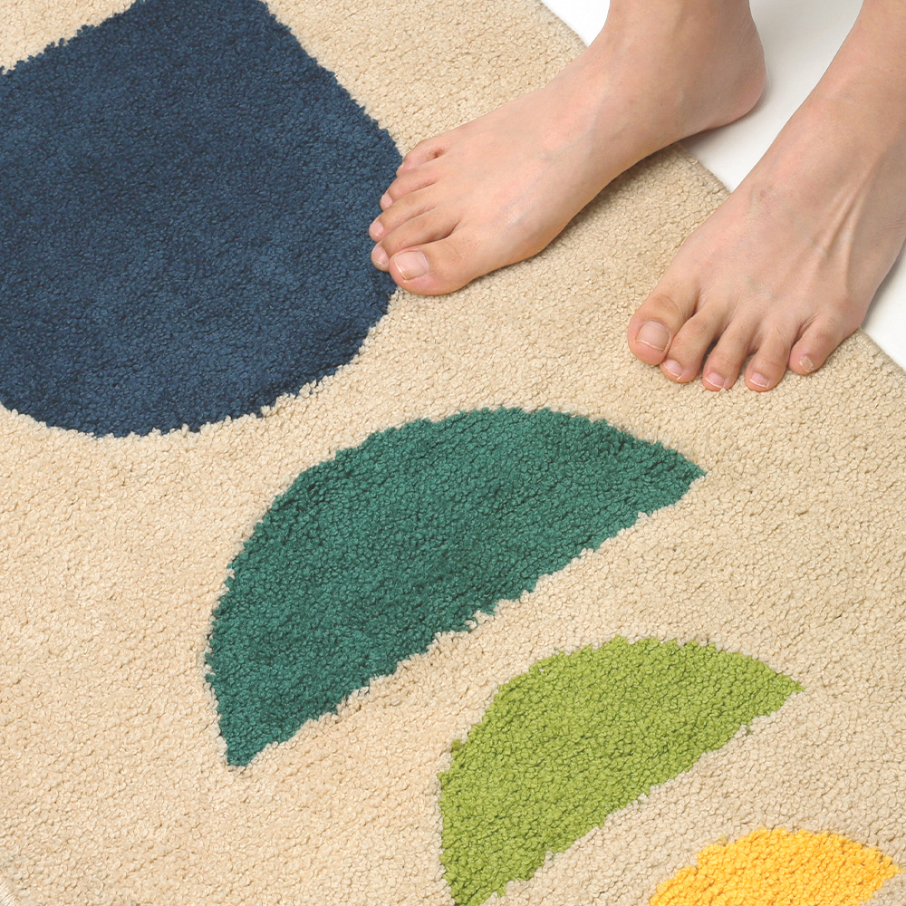 미끄럼방지 모던 포인트발매트 화장실앞 욕실러그 싱크대발매트 부엌 주방러그 주방발판 상세 이미지 7