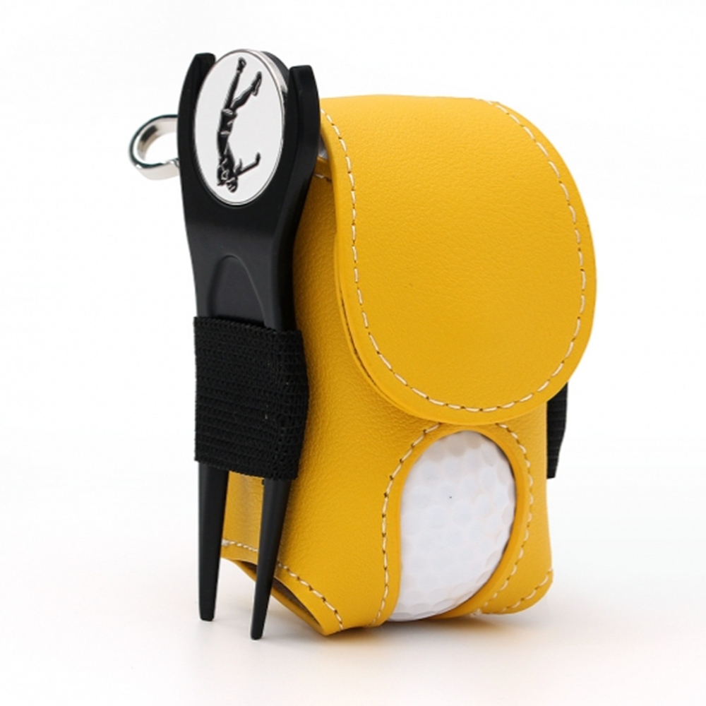 투볼 골프공주머니 볼파우치 케이스 카라비너 클립 벨트백