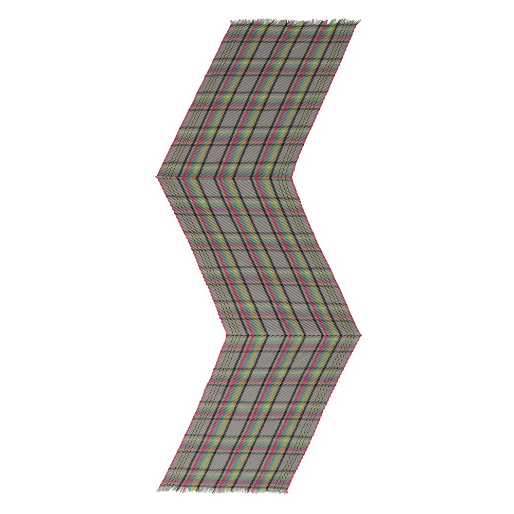 이세이미야케 미 스카프 CHECK PLEATS STOLE MI54AD451 - 상세 이미지 4
