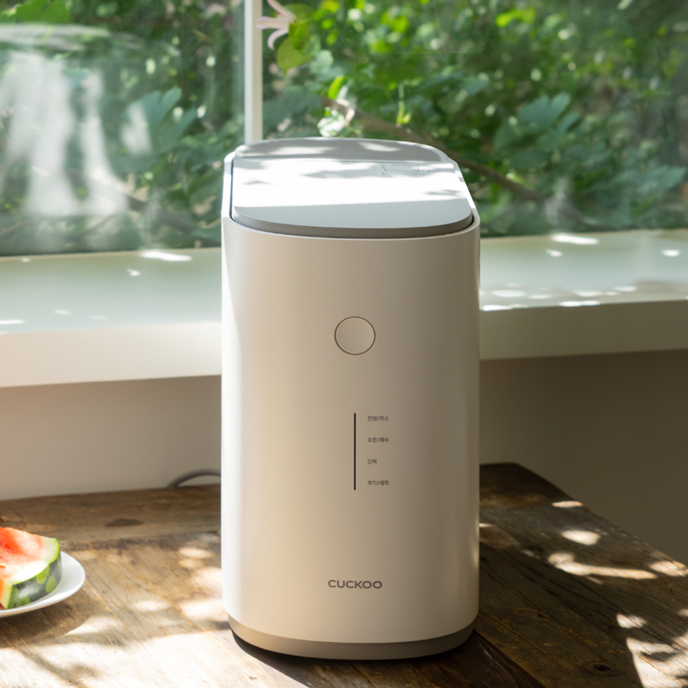 쿠쿠 건조분쇄형 에코웨일 2L 음식물처리기 그레이스화이트 CFD-ENL201DCGW 쿠쿠 직접생산