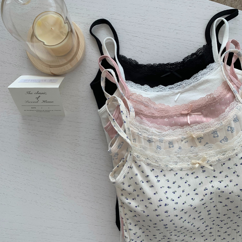 캡내장나시 브라탑 브라캡 일체형 끈나시 5color 제품 이미지