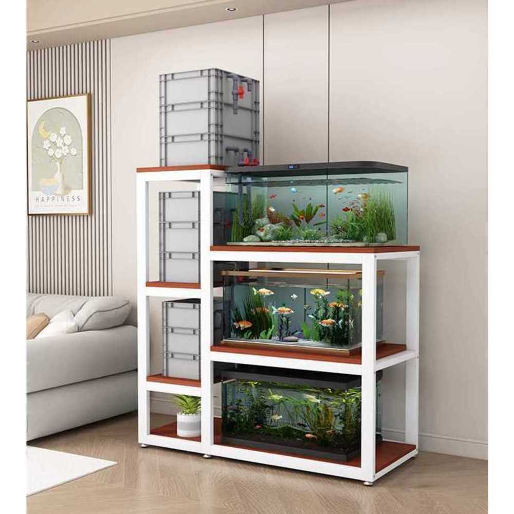 수족관 어항 받침대 인테리어 스탠드 수조 거치대 2단 90x40cm 바닥120(높이110cm) - 상품 이미지