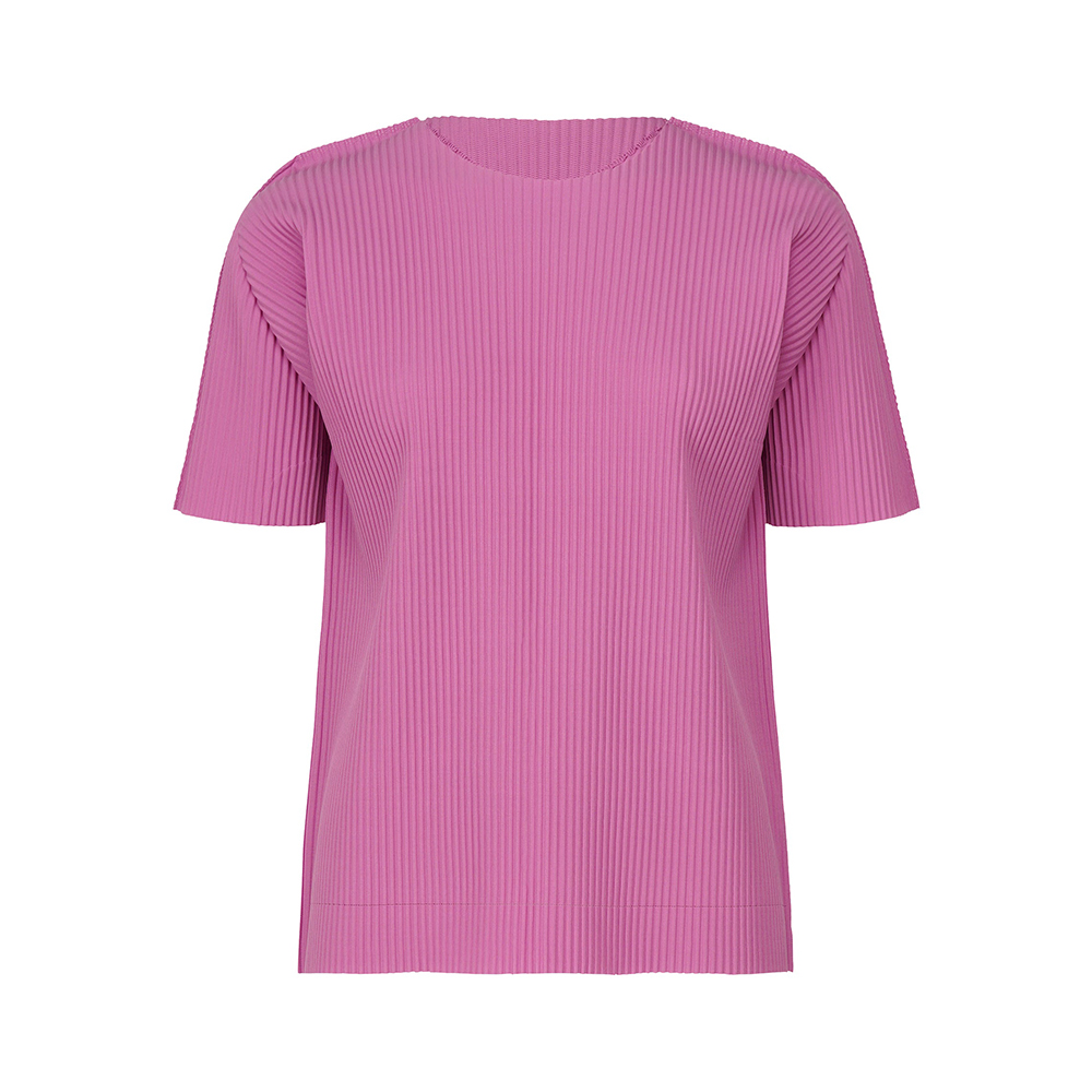 이세이미야케 미 반팔 FINE KNIT PLEATS COLOR 1 MI54KK396 - 메인 이미지