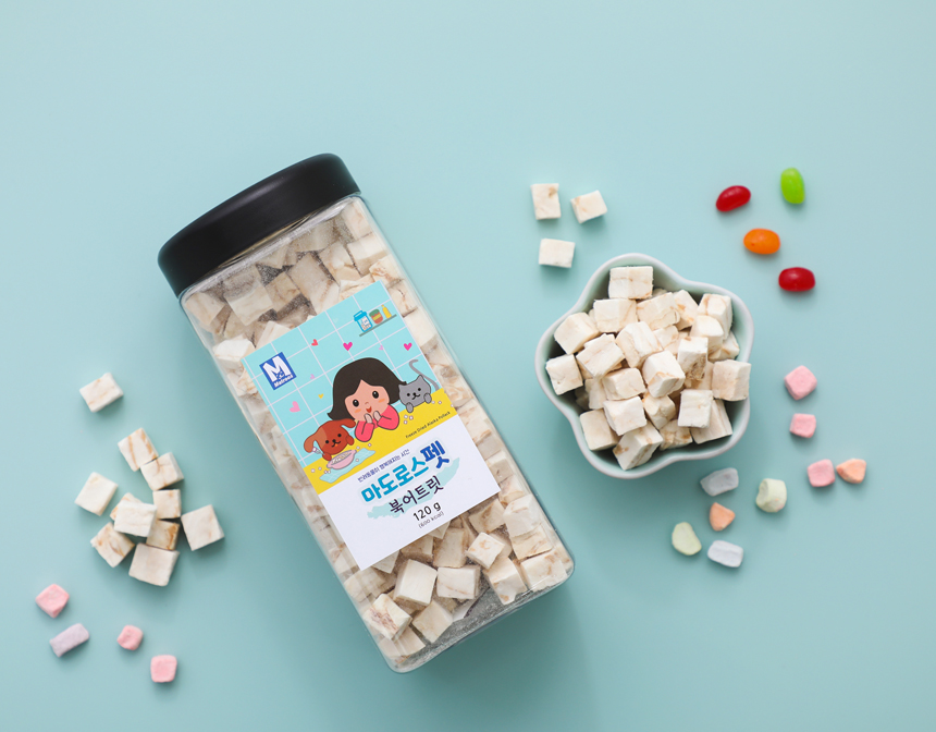 마도로스펫 북어트릿 120g(대용량) 동결건조 강아지간식 상품 이미지