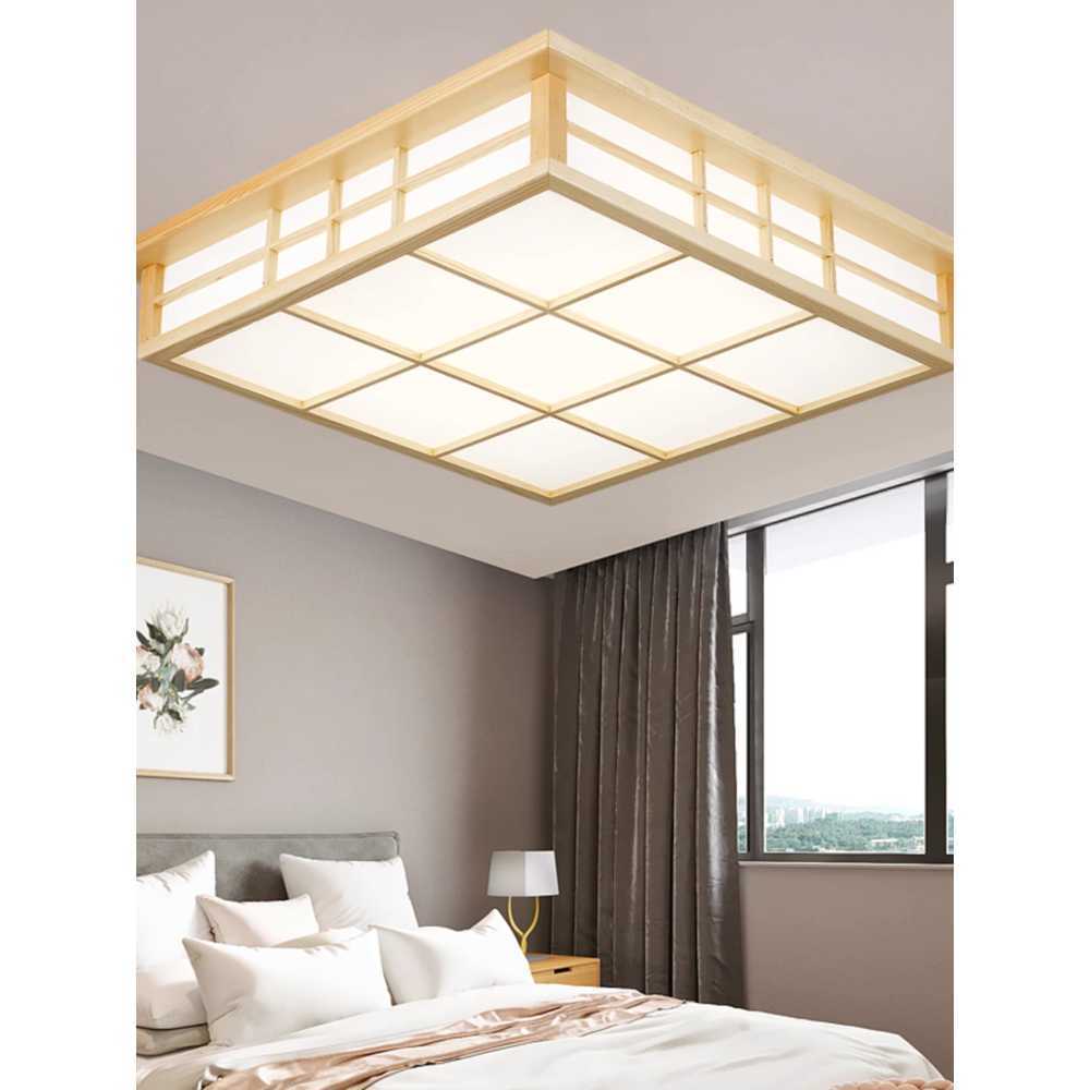 한옥 천장등 원목 프레임 전통 일본식 인테리어 조명 45x45 LED 백색 24W - 상세 이미지 4