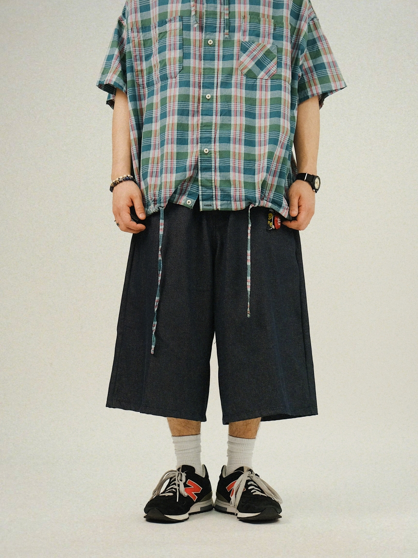 UN Non-Fade Denim Bermuda Pants - 세미카지