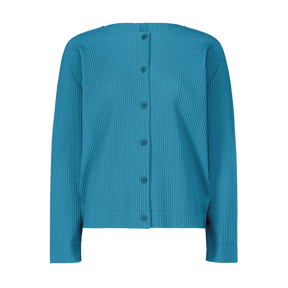 이세이미야케 미 가디건 FINE KNIT PLEATS COLOR 1 MI54KO393 - 상세 이미지 3