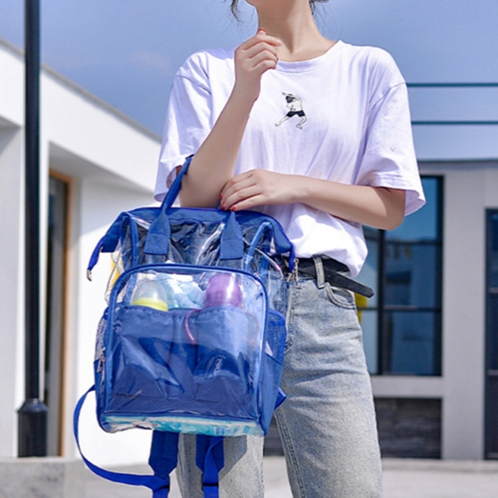 여름 물놀이가방 방수 포켓 워터파크 비치가방 PVC 투명백팩