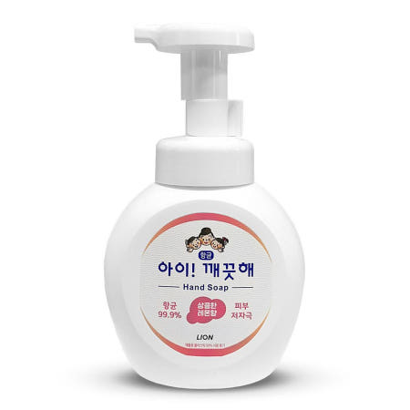 아이깨끗해 항균 손세정제 핸드워시 거품 폼 핸드케어 용기 레몬향, 250ml, 1개