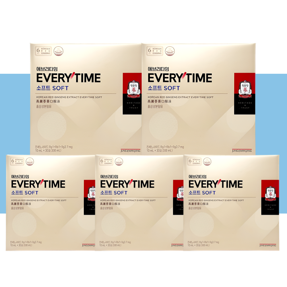 정관장 에브리타임 소프트 홍삼정 애브리타임 30포X5박스