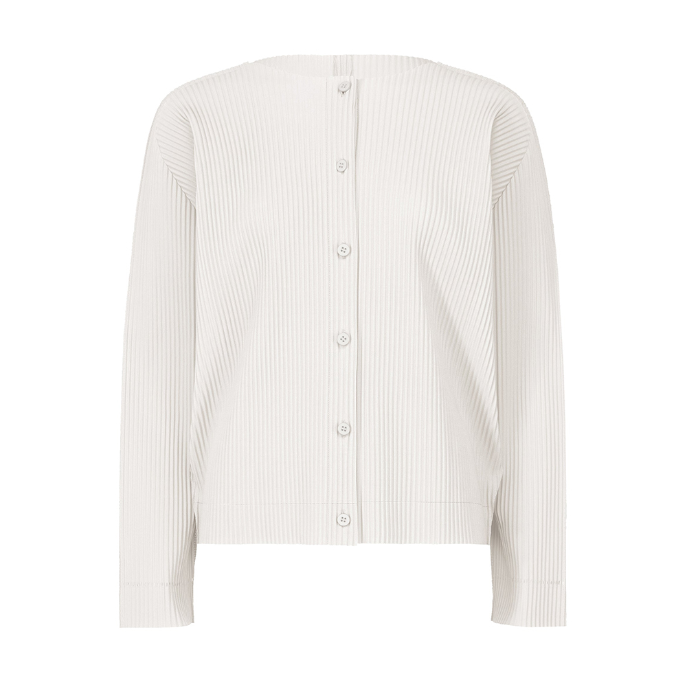 이세이미야케 미 가디건 FINE KNIT PLEATS COLOR 1 MI54KO393 - 상세 이미지 4