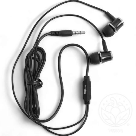 봄봄이네 협력사 파샐리 뛰어난소음차단이어폰 고품질이어폰 커널형 블랙