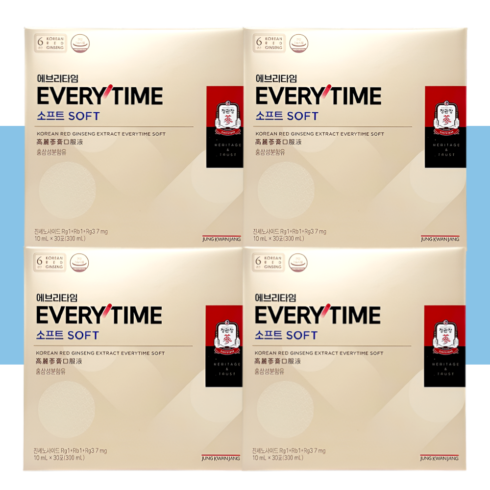 정관장 에브리타임 소프트 홍삼정 애브리타임 30포X4박스