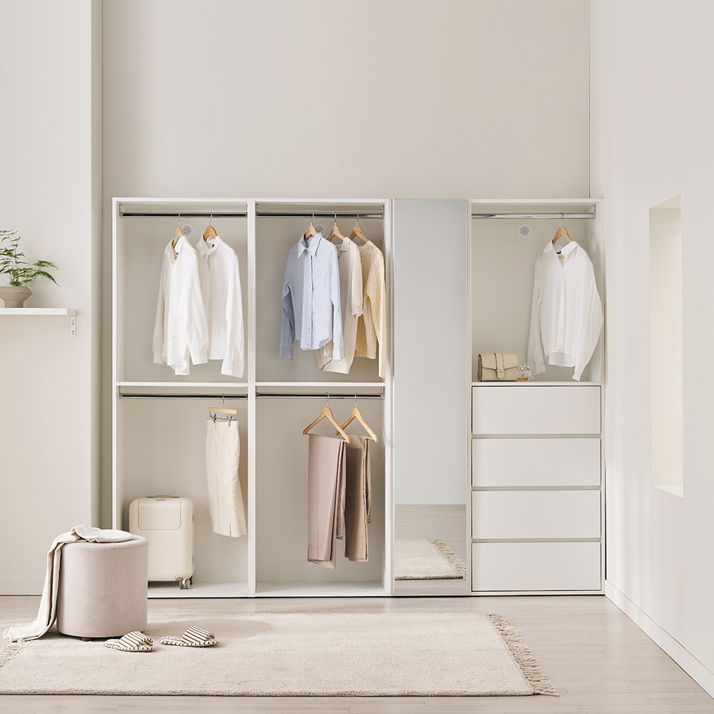 레이디가구 이안 드레스룸 1200 B세트 시스템장 - 상세 이미지 2