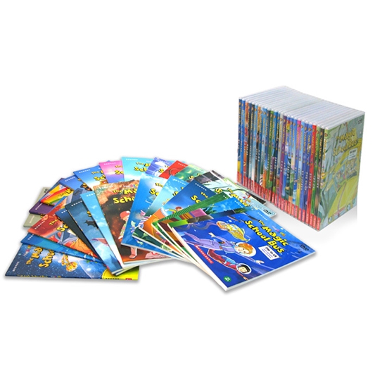 [창고방출][DVD] The Magic School Bus 신기한 스쿨버스 풀세트 : DVD 26장+영한대본 26권+종이책꽂이 포함 - 상세 이미지 3