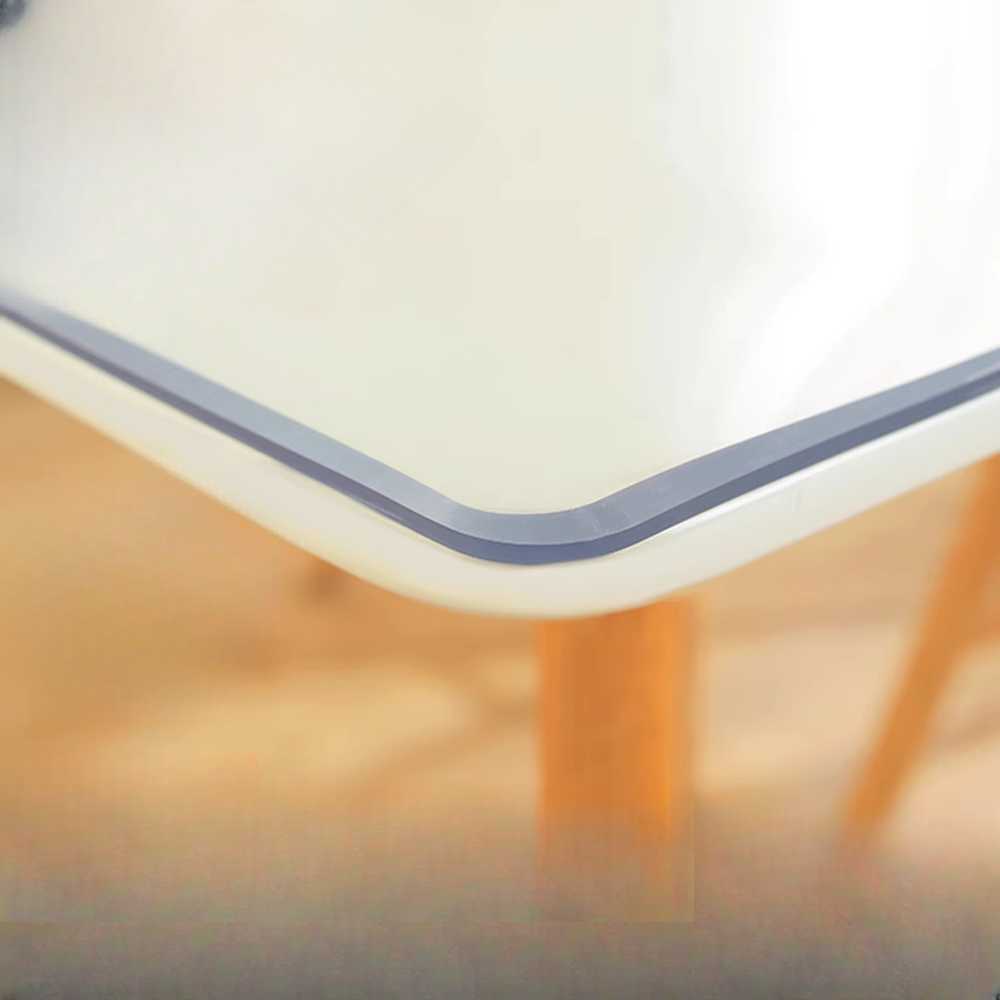 투명 식탁 매트 PVC 테이블 커버 방수 보호 패드 투명 2.0mm (80x100cm) - 상세 이미지 4