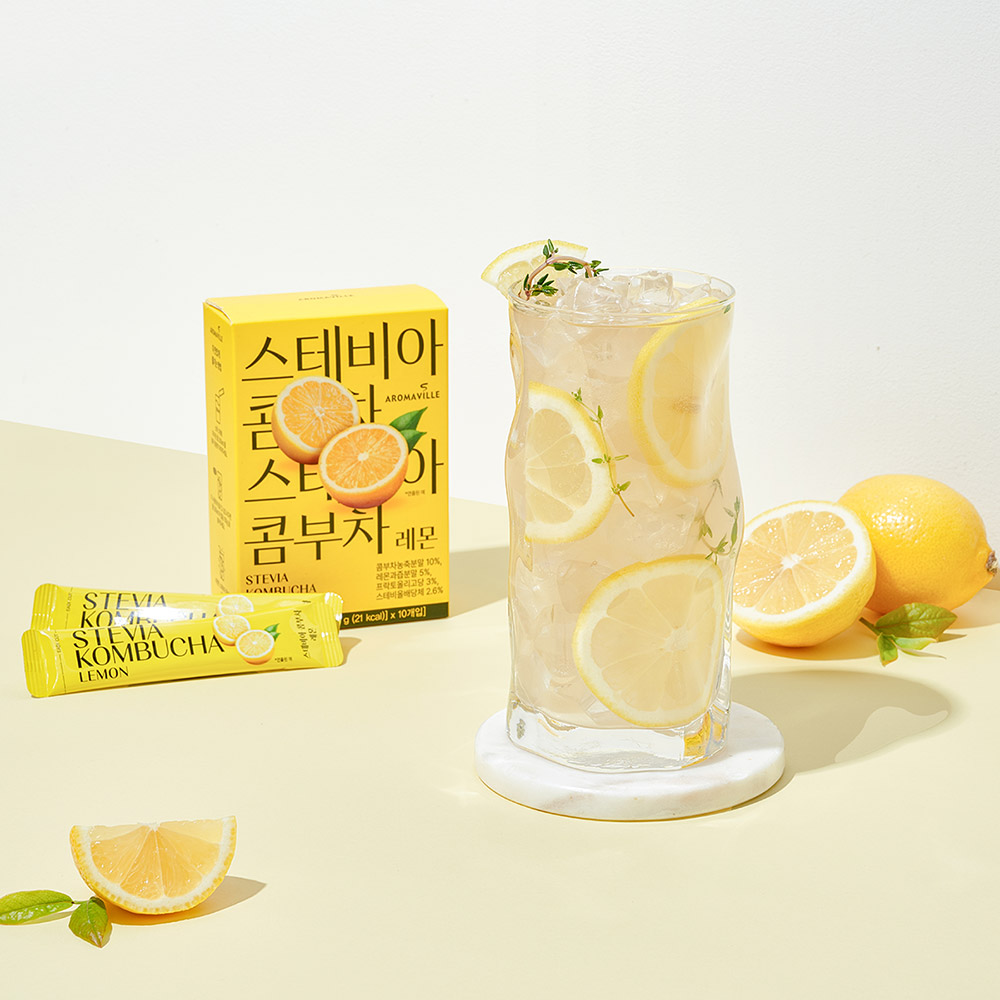 [추석선물전] 아로마빌 스테비아 콤부차 레몬, 10개입, 3개