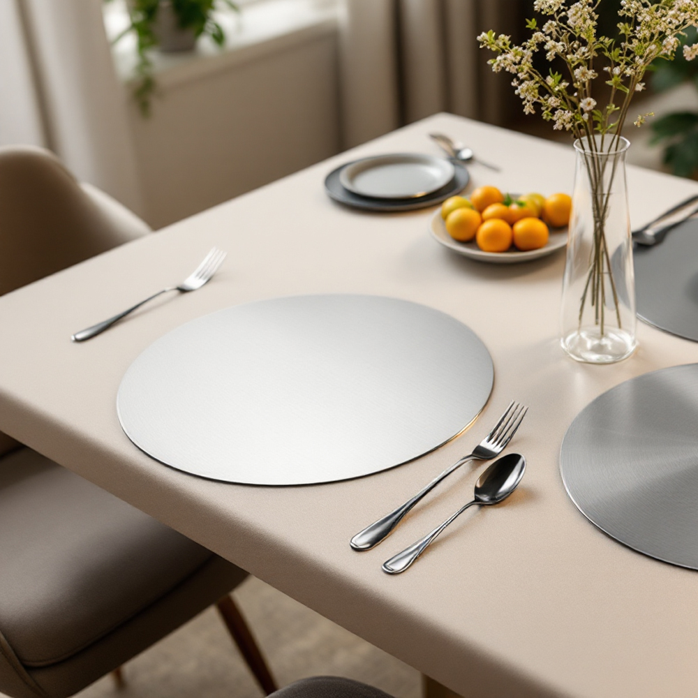 테르헨 316 스테인레스 도마 30cm, 테이블매트 원형 - 메인 이미지