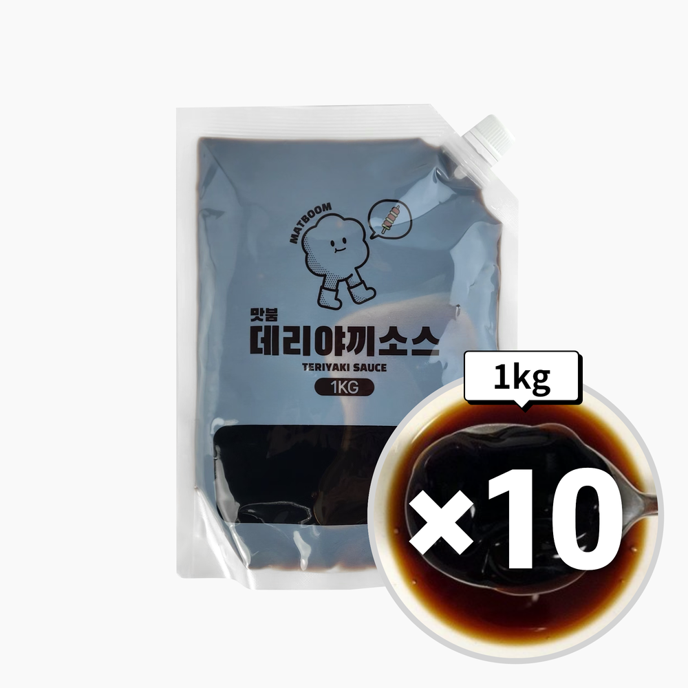 맛붐 데리야끼소스 1kg, 10개