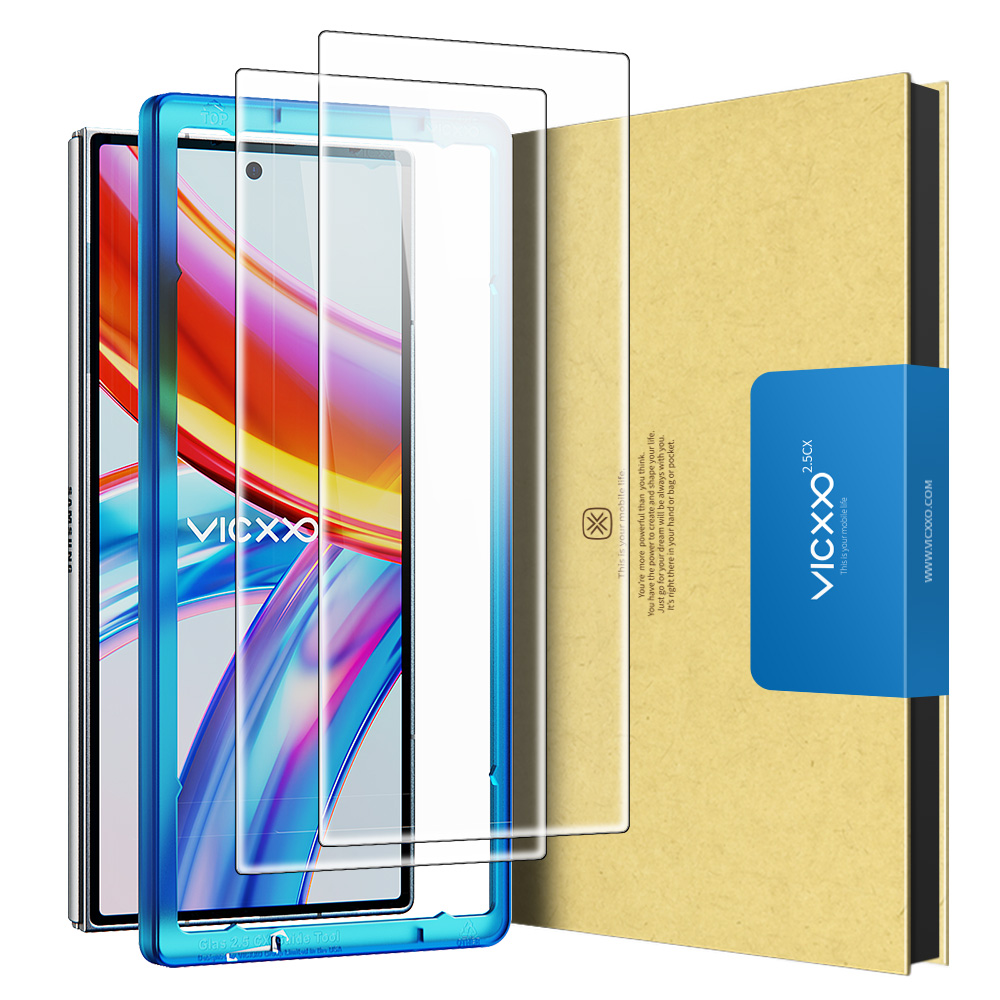 빅쏘 2.5CX 지문인식 강화유리 액정보호필름 갤럭시Z 폴드7, 2매입