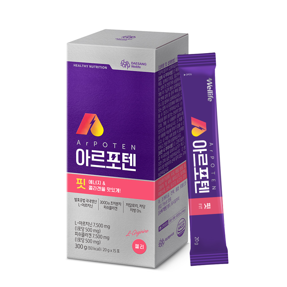 아르포텐 핏 아르기닌 에너지젤리 20g 15포, 1개 - 상품 이미지