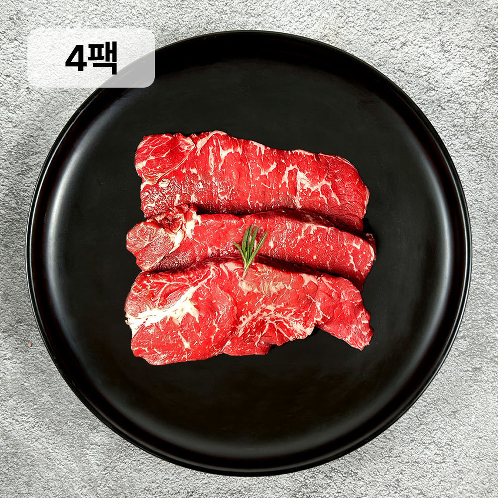 [파파네정육점] 소고기 채끝 수입산 채끝살 구이용 스테이크 1kg, 1개