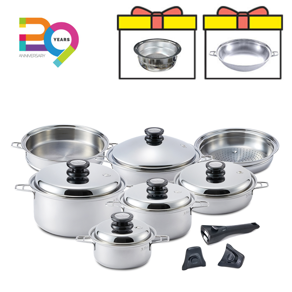 마마르떼 마스터세트 포스코 316Ti 티타늄 인덕션 프리미엄 냄비세트 MAMARTE