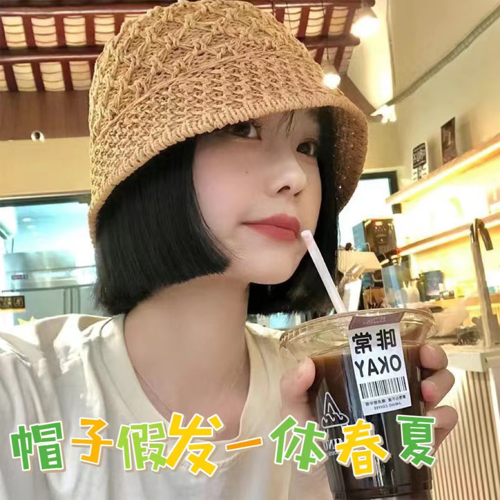 가발달린여름모자 중년항암가발모자 항암치료 비니 - 상세 이미지 2